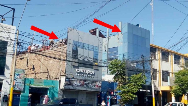 ¿Edificaciones en el Centro de Ica simulan tener más pisos similares a Telesup? - Ica