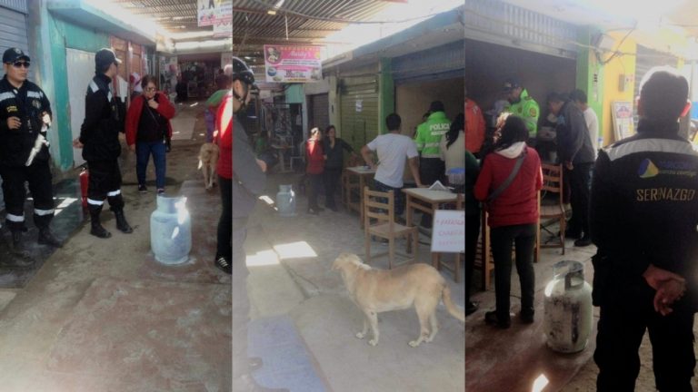Ica: fuga de gas causa pánico al interior del Mercado San Martín de Parcona - Ica