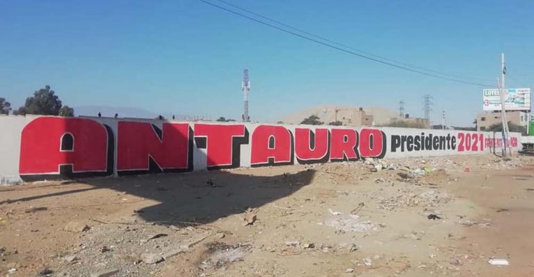 Aparecen pintas de Antauro Humala en Ica invocando su candidatura para el 2021 - Ica