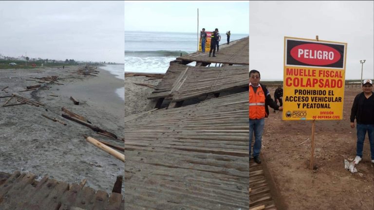 Histórico: declaran colapsado y prohibido el Muelle Fiscal de la provincia de Pisco - Ica