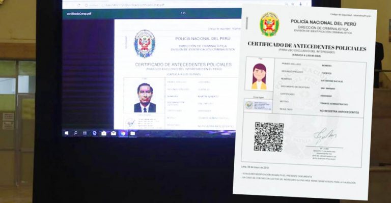 Ahora podrás obtener un Certificado de Antecedentes Policiales Digital vía web (pasos) - Perú