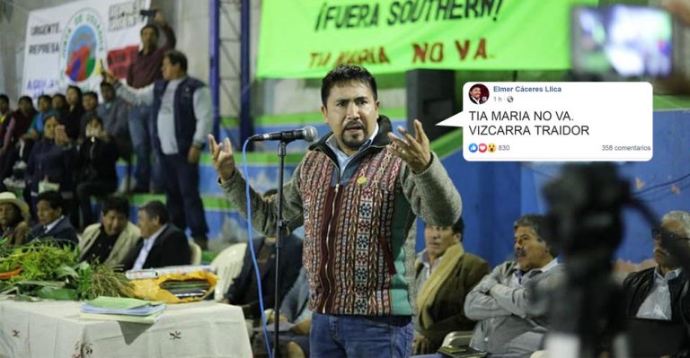 Gobernador Regional de Arequipa: «Tía María No Va, Vizcarra traidor» - Perú