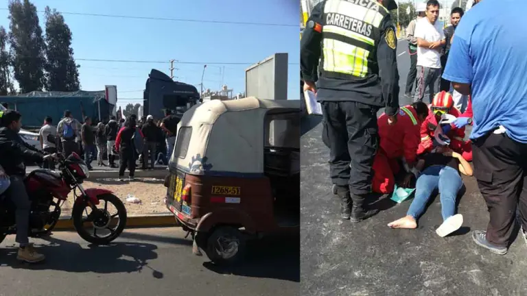 Ica: moto lineal atropella a joven que cruzaba la Panamericana hacia El Quinde - Ica