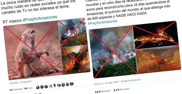 Evitar compartir estas falsas imágenes de los incendios en Amazonas - Perú