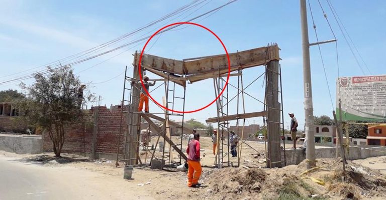 Indignante: Municipalidad de Palpa inicia obra y se cae de inmediato - Ica