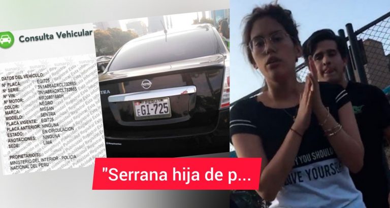 Jóvenes usan y chocan auto del estado peruano y hacen insultos racistas (video) - Perú