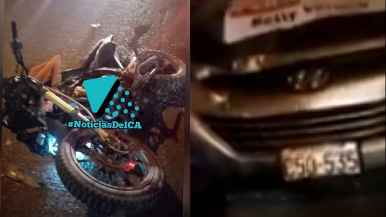 Ica: motociclista atropellado por vehículo de campaña de candidata al Congreso (video) - Perú