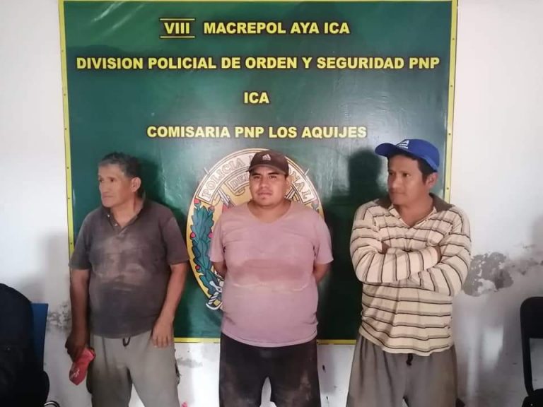 Ica: Siete personas detenidas por no acatar Estado de Emergencia en Los Aquijes - Perú