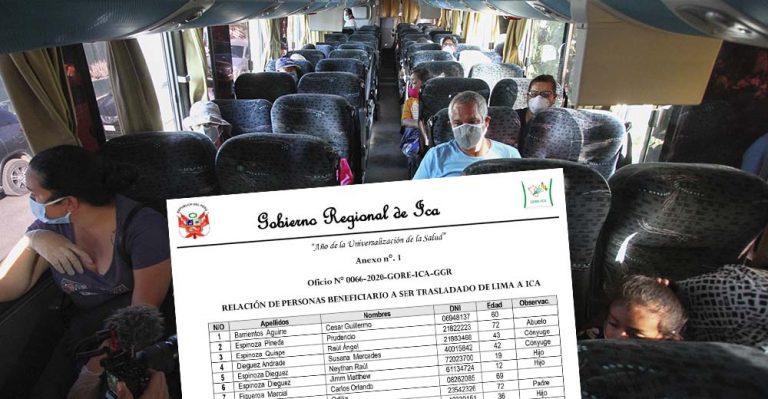 GORE solicita a INDECI autorizar nuevo traslado de 73 iqueños de Lima a Ica - Perú