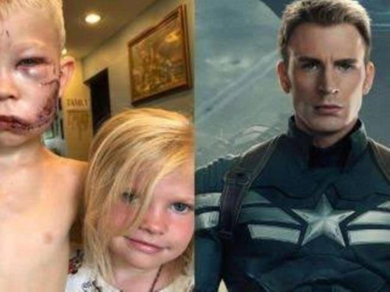 CHRIS EVANS REGALA UN ESCUDO DEL CAPITÁN AMÉRICA A NIÑO HÉROE QUE SALVÓ A SU HERMANA DEL ATAQUE DE UN PERRO - Entretenimiento