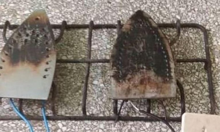 Mujer utilizó dos bases de plancha para cocinar por falta de gas doméstico - Entretenimiento