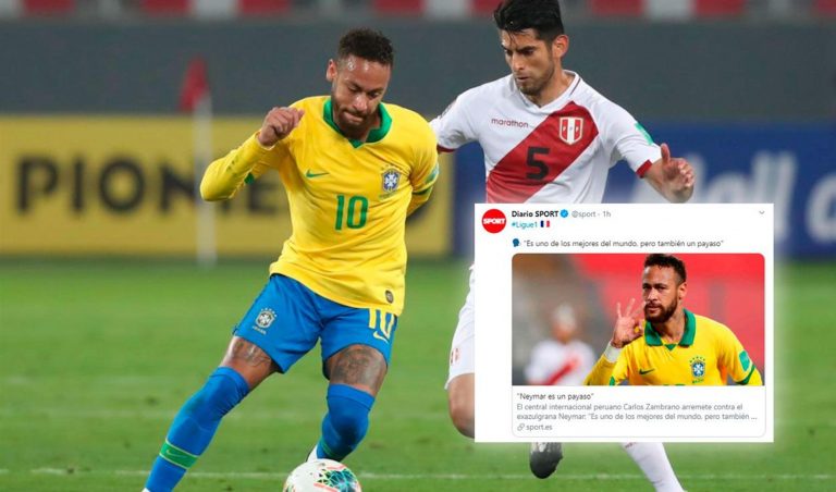 “Es un payaso”: frase de Zambrano contra Neymar es destacada en el diario Sport de España - Deportes