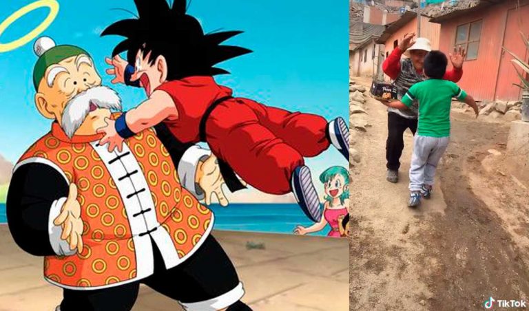 Niño peruano recrea emotiva escena de Dragon Ball junto con su abuelito (video) - Entretenimiento