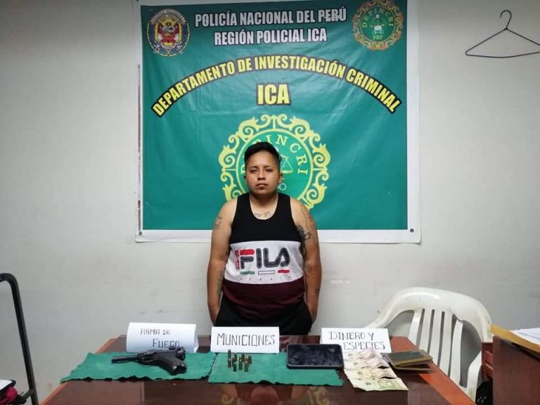 Policía interviene a sospechosa de integrar la banda criminal «Los Sanguinarios de Ica» - Ica