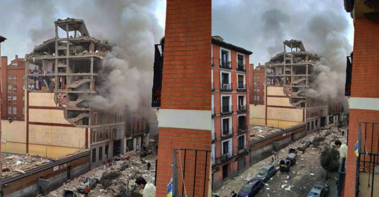 España: Fuerte explosión destruye edificio en Madrid dejando dos muertos - Internacional