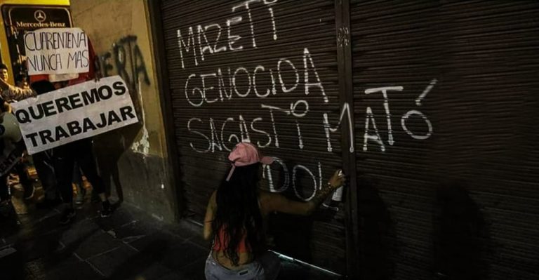 Marcha ‘No al toque de quiebra’: Protestantes así se manifestaron contra la cuarentena en Lima (FOTOS) - Perú