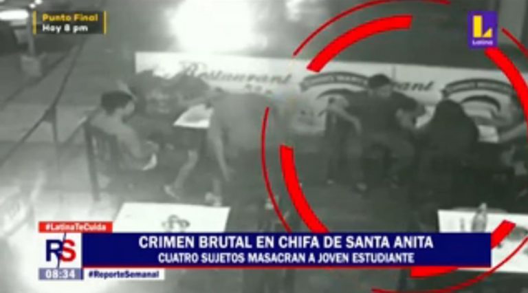 Cámaras de seguridad graban asesinato de sujeto que acosó a una mujer (VIDEO) - Perú