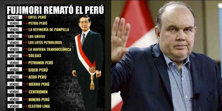 Rafael López Aliaga se hizo rico con la privatización de empresas del estado con Alberto Fujimori - Perú