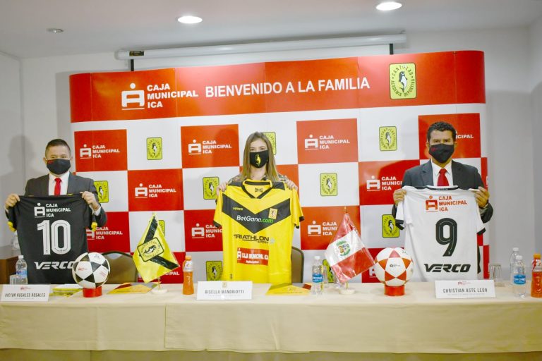 Caja Ica fue presentado como auspiciador oficial de la Academia Deportiva Cantolao - Ica