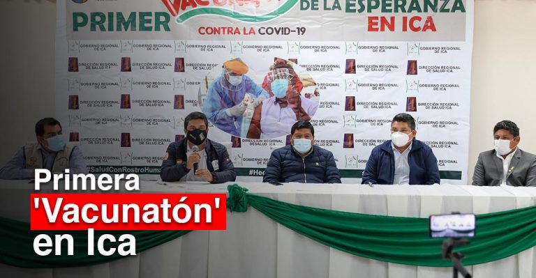 ATENCIÓN: Así se desarrollará la primera Vacunatón en Ica este 16, 17 y 18 de julio - Perú