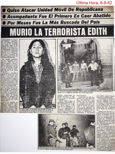 Conoce a Edith Lagos, la senderista estrella de los años 80 LA LUPA