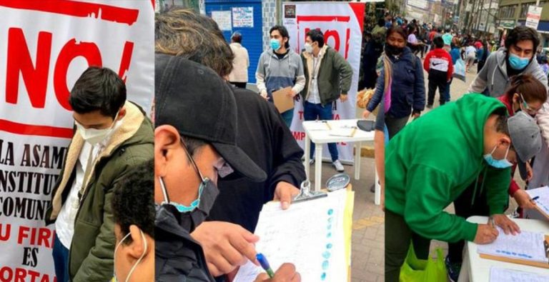 Cusco: Ciudadanos rechazaron recolección de firmas en contra de la Asamblea Constituyente - Perú
