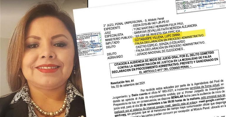 Sentenciarán a regidora de Nasca por mentir en su hoja de vida - Ica
