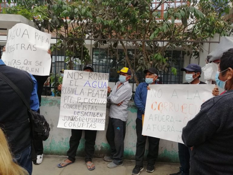 Parceleros de Chincha protestan contra directivos de Junta de Usuarios - Ica