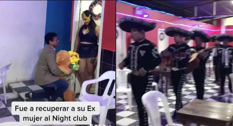 Hombre busca a su novia en night club y le lleva serenata para que lo perdone (Video) - Entretenimiento