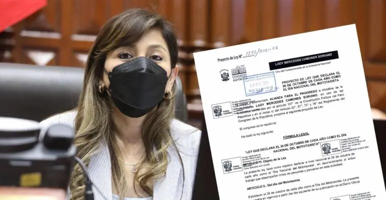 Congresista Lady Camones propone declarar el 26 de octubre como el “Día Nacional del Mototaxista” - Perú