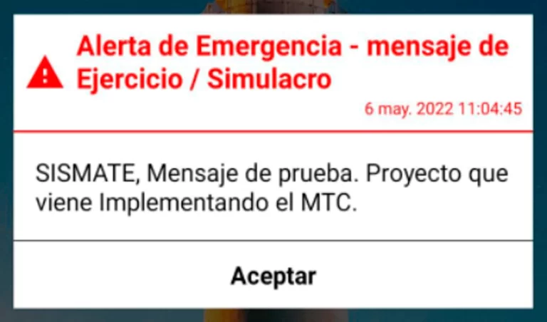 ¿TE LLEGÓ? Alerta del MTC para emergencias llegó este viernes a modo de prueba a celulares - Perú