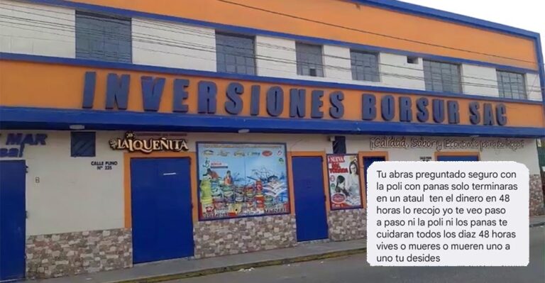 Fuertes mensajes: Extorsionadores exigen 50 mil soles a empresario dueño de conservas «La Iqueñita» - Ica