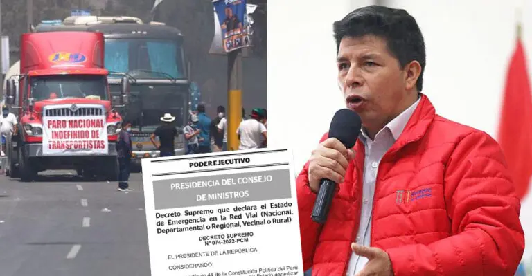 Gobierno declara ‘Estado de Emergencia’ las vías para evitar bloqueos por el Paro de Transportistas - Perú