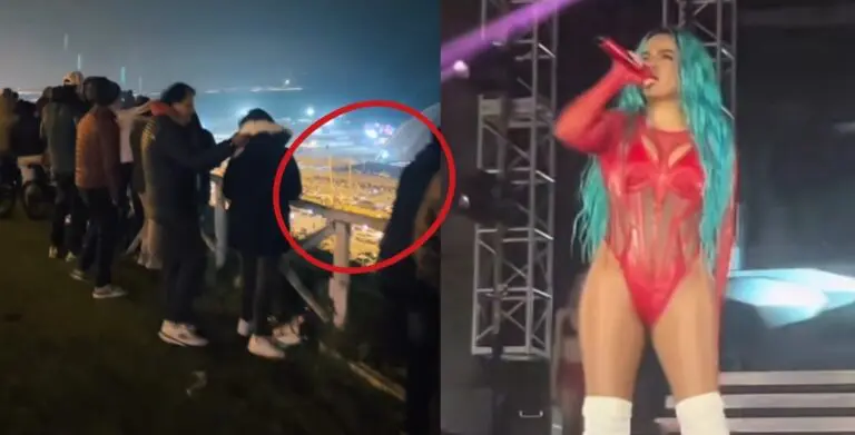 Fanáticos sin entradas se ingenian y logran disfrutar del concierto de Karol G sin pagar nada - Entretenimiento