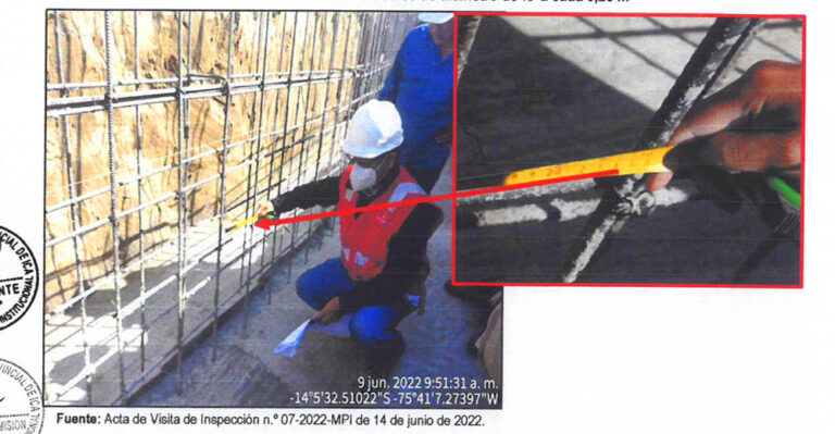 Ica: Alargaron distancia entre varillas de acero en obra de 3 millones de soles en Los Aquijes - Ica
