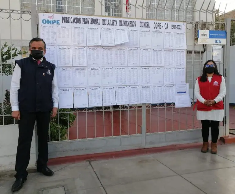 ODPE ICA eligió más de 13 mil miembros de mesa para las elecciones regionales y municipales 2022 - Ica
