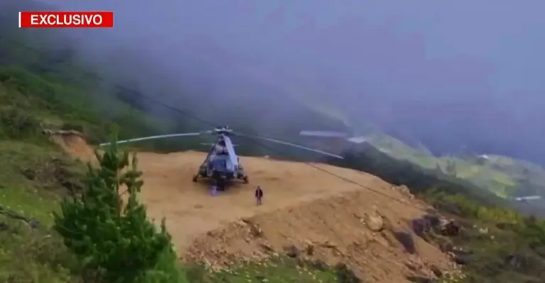 Castillo habría mandado a construir un helipuerto privado e informal para visitar a su familia - Política