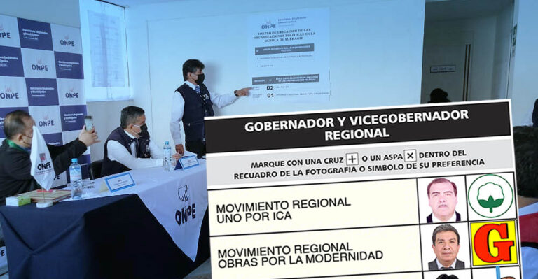 Elecciones Ica 2022: Rocky Hurtado y Javier Conejo aparecerán primeros en la cédula de votación - Ica