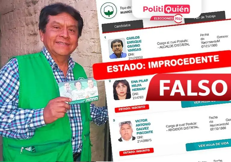 Ica: Es FALSO que Carlos Osorio «Cañita» sea candidato como asegura su campaña en Los Aquijes - Ica
