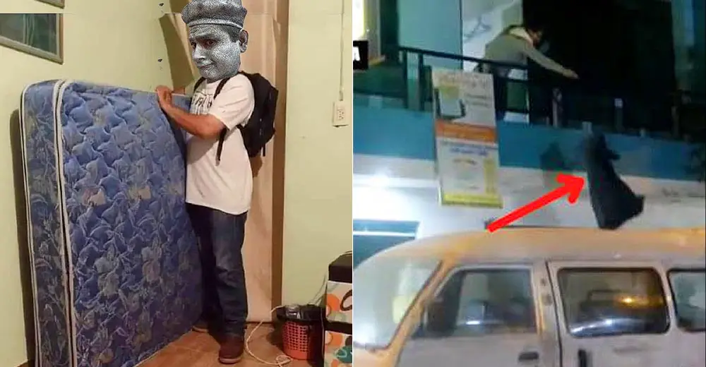 Meme de Robotín se hizo real: Robotina lo botó arrojando su ropa en bolsas de basura por la ventana