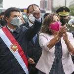 Pedro Castillo y Dina Boluarte en Lima.