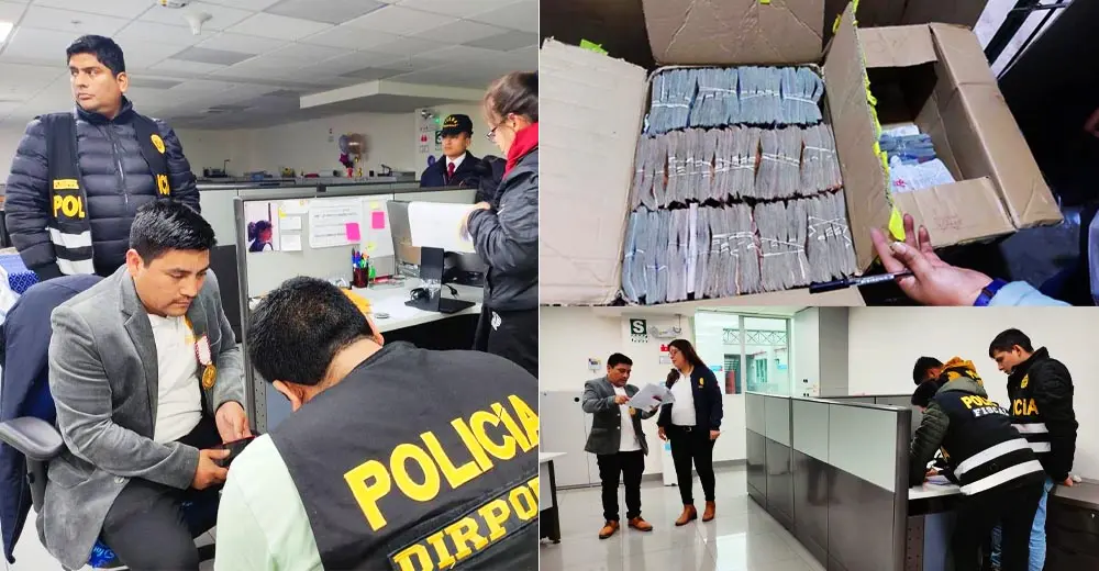 Caen miembros de la SUNAT con 4 millones de soles en casa de presunta organización criminal