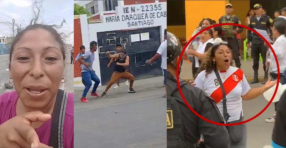 Ica: Azuzadora violenta es captada participando en "Marcha por la Paz"