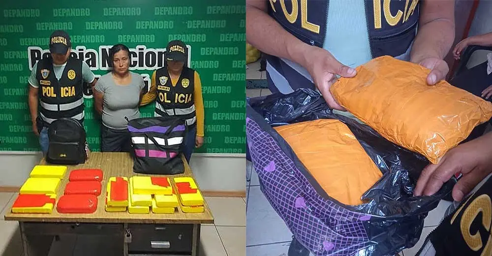 Ica: Caen dos burriers trasladando 17 kilos de droga a través de la vía Huancasancos - Palpa