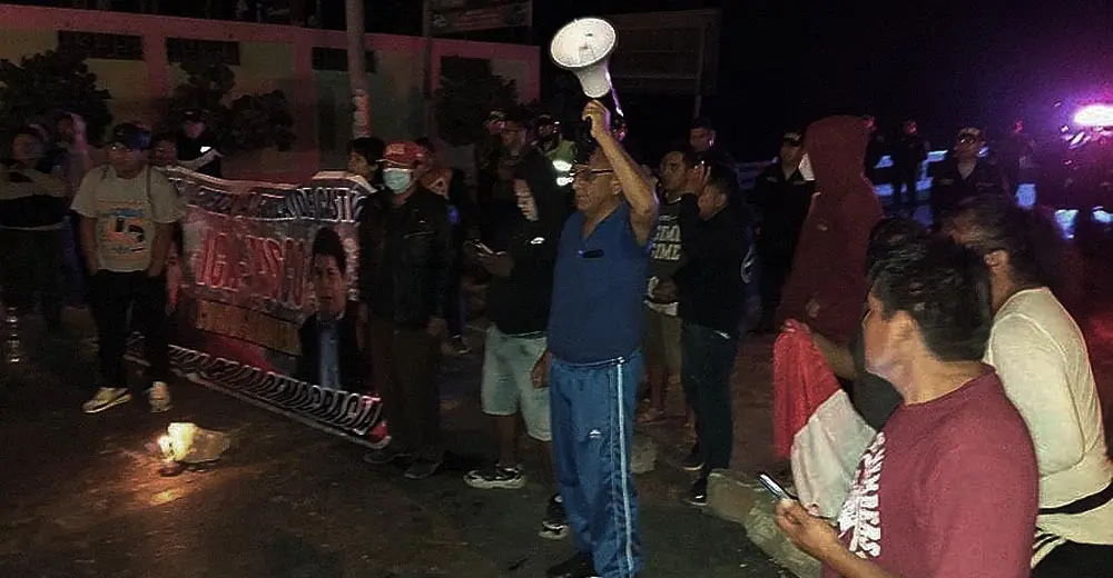 Ica: manifestantes bloquearon la Panamericana Sur en la provincia de Pisco.