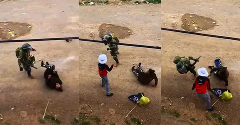 Juliaca: Niño de 14 años se enfrenta a policía que golpeaba a su madre en el piso