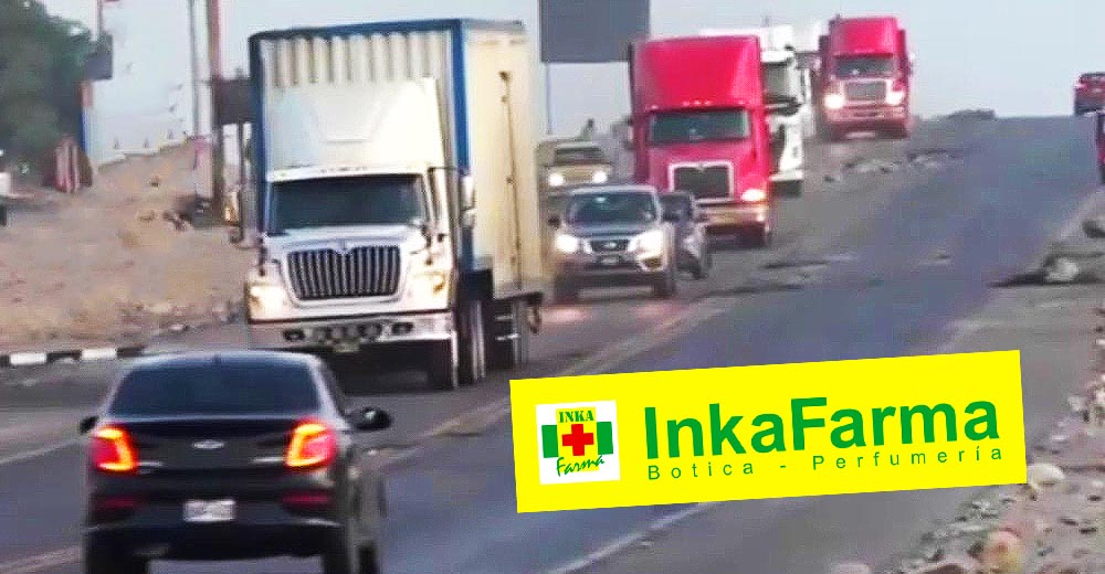 Delincuentes asaltan camión de Inkafarma en movimiento en la Panamericana Sur