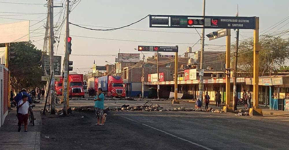 EN VIVO Ica: Quedan solo tres puntos de bloqueo en la Panamericana Sur y la PNP no interviene