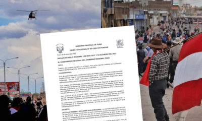 Gobierno Regional de Puno declara 3 días de duelo por muertes en Juliaca