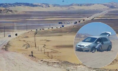 Ica: cientos de conductores cruzan el desierto de Carhuaz y sufren atollamientos